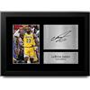 HWC Trading - Stampa autografata con immagine di Lebron James Los Angles Lakers Gifts per i fan di basket Memorabilia - A4