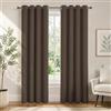Ystyle Tenda Oscurante 100% Effetto Lino 2 Pezzi, 140×175 CM, Caffè | Termica Isolante Freddo e Caldo, Tenda Fonica Anti Rumore, Tende Natalizie Soggiorno Camera Letto Casa con Occhielli