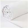 A-Express Tessuto in 100% cotone, larghezza 150 cm, tinta unita, al metro, ideale per trapunte, cucito, sartoria, fodere per tende, borse, biancheria da letto, federe, colore: bianco, 2 m