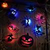 Gienslru Halloween LED Wall Decor Lights, Silhouette Glow for Home Party (A-1) | Peel And Stick Setup, Removable Wall Decoration, Window Halloween Display,Spooky Character Designs,Seasonal Room Atmosphere
