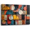 Printerland Quadro Moderno Soggiorno Astratto Industrial Quadri moderni da Parete XXL grande Stampa su tela Canvas Decorazione Murale muro Arredo Camera da letto Cucina (17, 70x100 cm)