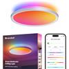 Nanoleaf Plafoniera LED, Lampada da Soffitto Smart RGBICW, Design Rotondo a Doppia Illuminazione