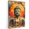 MuchoWow© Quadri Moderni Camera Da Letto Foto Quadro Con Cornice | 80x120 cm - Decorazioni Parete Soggiorno Stampa Su Tela Moderna Casa Salotto Poster Buddha - Graffiti - Strada - Statua