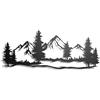 keluly Montagna Scultura in Metallo Arte Murale Ornamento Murale Elemento Decorativo Souvenir Poster Natura Catena Montuosa Vetta Regalo per Amici e Coppia (Montagna, 43x31cm.)