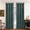 Ystyle Tende Oscuranti per Interni 2 Pezzi, 140x280 CM, Verde Scuro | Tende con Anelli Velluto Moderne, Tenda Termica Isolante Freddo e Caldo, Curtains Ideali per Camera da Letto e Soggiorno