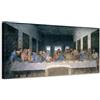 Generico Leonardo da Vinci - L'ultima cena - quadro stampa su tela con telaio in legno - 120x60 cm
