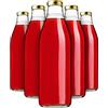 KADAX bottiglie in vetro 1L con tappo a vite - bottiglie del latte vuote da riempire per succhi, latte, smoothie e sciroppi, conservazione alimentare