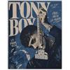 Generico Quadro su Tela Pop 'TONY MUSICA BOY #34' - Stampa XL Minimalista Bianco/Nero con Accenti Azzurri - Arredo Murale Luxury Statement per Appartamento Moderno IDEA REGALO Adulto
