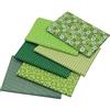 aufodara 6 Pezzi 50 x 80 cm Tessuto Artigianale Tessuti Tessuto Cotone Grande Stoffa Patchwork Cucito Creativo Stoffe a Metro Materiali per Hobby Creativi Fatto a Mano (Verde)