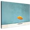 MuchoWow© Quadro Su Tela Grandi Dimensioni Quadri Moderni Soggiorno Stampa | 120x80 cm - Di Foto Decorazione Camera Letto Da Parete Con Cornice Dipinti Ombrellone - Giallo - Spiaggia - Mare