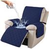 Ystyle Copripoltrona Relax Reclinabile Grande 1 Posto, Blu Navy | Copridivano Relax Elettrica Salvadivano con Braccioli, Copripoltrone con Fascia Elastica, Antigraffio Antiscivolo e Lavabile