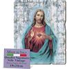F.LLI BONELLA Fratelli Bonella - Quadro Sacro Cuore di Gesù Vintage in Legno di Pioppo Spessore 8 mm Religioso per Camera da Letto 19x24 cm 100% Made in Italy