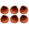 IMTRA FASHION Diya In Argilla Fatta A Mano Per Diwali Mitti Diya Con Stoppini In Cotone Lampade A Olio Indiane Puja Dia Tealight Diya In Terracotta Set Da 6 Pezzi