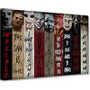 ZHONGYUTONG Poster di film horror su stampe su tela Pittura Immagine incorniciata Decorazione della parete del soggiorno (30x45cm)