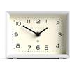 Newgate® Henry orologio da scrivania | Design rettangolare contemporaneo | Bianco | Numeri facili da leggere | Stile moderno per scrivania, tavolo, mensola o comodino