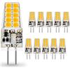 Auting G4 LED Lampadina 3W 3000K 300LM 10 Pezzi | Equivalente 30W alogena con attacco 12V AC/DC e distribuzione luminosa 360° per lampade decorative interne