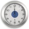 Fishtec Orologio da Parete Luminoso - Radiocomandato - 4 LED blu - Rilevatore di oscurità - 3 modalità d'illuminazione : permanente/disattivato o autormatico - 30 cm