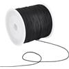 SUNNYCLUE 100 m Cavo di Nylon Nero Cavo per Campanello A Vento 0.8 mm Sostituzione Intrecciata per Parasole Corda di Riparazione Cieca per Finestre Rulli Romani Riparazione Giardinaggio Pianta Vita Pe