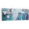 ARTTOR Stampe da Parete Moderne 100x40 cm Quadro su Tela Astratto - 4726 | Tridimensionale Astrazione Blu Quadro Decorativo 1 pezzo Soggiorno Arte da Parete Decorazione da Parete ARTTOR