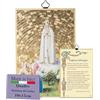 F.LLI BONELLA FRATELLI BONELLA - Madonna di Fatima e Preghiera Dedicata in Italiano - Quadro Legno in MDF di Pioppo - Quadro per Camera Da Letto 8 mm x 10 cm x 15 cm Made in Italy