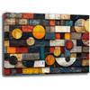 Printerland Quadro Moderno Soggiorno Astratto Industrial Quadri moderni da Parete XXL grande Stampa su tela Canvas Decorazione Murale muro Arredo Camera da letto Cucina (16, 70x100 cm)