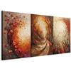 murando - Set di Quadri Moderni per Soggiorno, Autunno Foresta, 180x90 cm | (3 pz. 60x90 cm ognuno), Quadro Moderno, Canvas con Struttura, Componibili, Resistenti Allo Sbiadimento, Produzione Europea