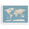 ARTTOR Poster da Parete 100x70 cm Senza Cornice Bambini Mappa del Mondo 5373 P2X | Mondo Mappa felpa Stampa da Parete Poster Decorativo Decorazione da Parete Arte Poster Moderno Poster Decorativo ARTTOR