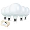 DYA - SET DA 5 LAMPADINE LED E27 con forma a GLOBO ALTA LUMINOSITÀ - 20W EQUIVALENTI A 160W - LED E27-4000K LUCE NATURALE