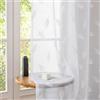 CYCMACO Tende Per Interni Moderne In Voile, 2 Pezzi 140x300cm, Voile Semi Trasparenti Tende Con Ricami, Tenda Con Occhielli, Per Soggiorno Camera Cameretta Balcone Finestra, Bianco