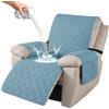 Ystyle Copripoltrona Relax Reclinabile Grande 1 Posto, Blu Acqua | Copridivano Relax Elettrica Salvadivano con Braccioli, Copripoltrone con Fascia Elastica, Antigraffio Antiscivolo e Lavabile