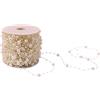 ICTRONIX 60m/roll perline rotonde decorazione della decorazione del branello della catena artigianali di nozze parti di nozze Avorio