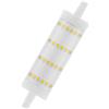 OSRAM multicolore LED Line con attacco retrofit R7s, 13 W / 1521 lm, trasparente, bianco freddo per luce diurna con 6500 K, non dimmerabile. IP20, vetro senza piombo, diametro 28 mm, EEK E.