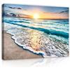 WallArena Stampe su tela 60x40 cm | Paesaggio marino, stampe su tela, quadro su tela, dimensioni: 60x40 cm (LxA) - un pezzo su tela. Le stampe su tela