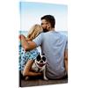 LaboratorioRadice Foto su tela personalizzata cm.30x50 su pannello legno - Idea Regalo e per arredo casa Quadro cm. 30x50 Verticale stampa foto su tela personalizzata