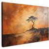 MuchoWow© Quadri Grandi Dimensioni Quadretti Da Parete Quadro Moderno | 120x80 cm - Camera Da Letto Stampa Foto Su Tela Soggiorno Cornice Decorazioni Albero - Paesaggio - Arancione