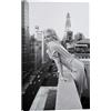 Posterlounge Marilyn Monroe a New York Stampa su tela | 40 x 60 cm di Celebrity Collection Nero e Bianco Quadri Decorazione per pareti