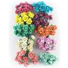 KADADSA 100 piccole rose artificiali miste pastello in dieci colori, fiori di carta di gelso, 15-18 mm, per matrimoni e scrapbooking