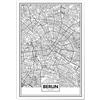 Panorama Poster Stampe da Parete Mappa di Berlino 50x70 cm - Stampato su Carta 250gr - Quadri Moderni Soggiorno