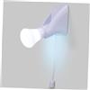 SHINEOFI Lampada da Tenda LED a Corda, 0,1 W, 1 Pezzo, ABS Bianco | Montaggio Adesivo a Parete, Tre LED Integrati, Controllo a Tirante, Alimentazione Tre Batterie Aaa
