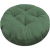 Generico Cuscino Rotondo per Sedia 40/35/45 Cm, Comodo Cuscino Rotondo Antiscivolo per Sgabello, Cuscino per Sedia per Uso Interno/Esterno: Sala da Pranzo, Ufficio, Bar, Giardino,Verde,35cm