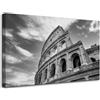 GP TONER Quadro su tela Roma Colosseo bianco e nero 80X50
