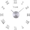 Uposao Orologio da parete grande DIY moderno Adesivi a specchio 3D Orologio Orologio da parete Orologio moderno senza cornice Orologio da parete con numeri romani Decorazione per l'home office Rimovibile