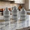Generico Barattoli Spezie con Coperchio in Alluminio, Set da 3 Contenitori Classici Peperoncino, Origano e Rosmarino
