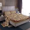 Homemissing Giraffe Stampa Set Lenzuola 150x200cm Bambini Pelle di giraffa Modello Set Lenzuola per ragazzi Ragazze Annata Damask Lenzuolo Niente ripieno(Nessuna pelliccia vera