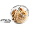 Bormioli Rocco Pandora Barattolo per caramelle in vetro da 2200 ml, con coperchio ermetico in plastica, per snack, alimenti secchi, gelatine, barattoli per farmaci, 1 barattolo