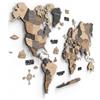 Giallobus - Planisfero in Legno - Mappa del Mondo 3D - Legno MDF - 190L x 108.5l cm - 15 - RAW - Decorazione Parete - Legno MDF Multilivello - Soggiorno Ufficio Camera