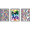 Nacnic set di 4 stampe artistiche in nordico e scandivano Colori geometrici. Stampato su carta da 250 gr. Decorazione interna. A3 senza cornice.