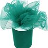 PARTYLANDIA Bobina Tulle 100 mt per Decorazioni, feste di Matrimonio, Ideale per confetti, bomboniere, vestiti, sedia, regali ecc. (Verde Scuro, 25)