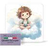 F.LLI BONELLA FRATELLI BONELLA - Quadro Angioletto per Bambini - Quadro in Legno 10x10 cm con Scatola Regalo - 100% Made in Italy