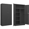 vidaXL Armadio con Ripiani Antracite 90x40x180 cm in Acciaio